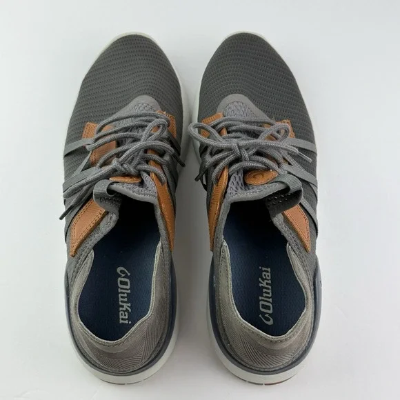 Men's Olukai Mio Li Sneaker Shoes in Assorted Colors US Size 11 Grey - Picture 9 of 9